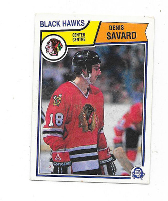 1983-84 OPC #111 Denis Savard , Chicago Blackhawks