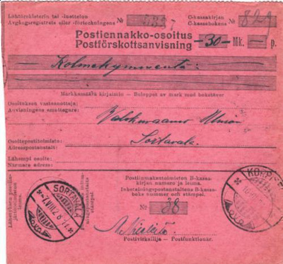 LUOVUTETTUALUE KORPISELKÄ- SORTAVALA POSTIENNAKKO