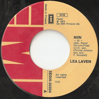 7” SINGLE Lea Laven - Niin / Tumma Nainen