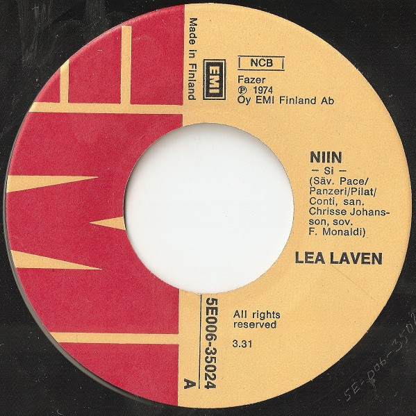 7” SINGLE Lea Laven - Niin / Tumma Nainen