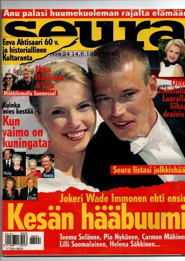 Seura n:o 24 1996 Waltteri & Katri. Kultaranta. Laura Voutil