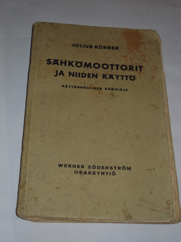 Julius Körner : Sähkömoottorit ja niiden käyttö