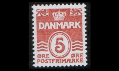 Tanska 952 ** Aaltoviiva 5 öre (1989)