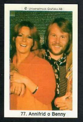 Keräilykuva - Annifrid o Benny 77. - ABBA
