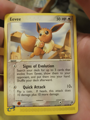 Eevee (SS 63) EX Sandstorm - Singles card