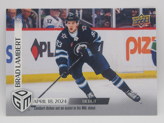 2023-24 Upper deck Game dated moments #94 Brad Lambert /1199