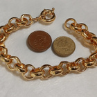 21k kullattu Kanadalainen papu rannekoru Gold plated - pikkukuva 4
