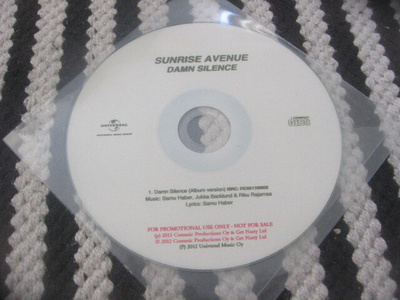 Sunrise Avenue - Damn Silence (promo cds)