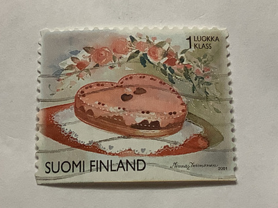 1546/ 2001 Kukkia sarjasta 6/6 o leimattu