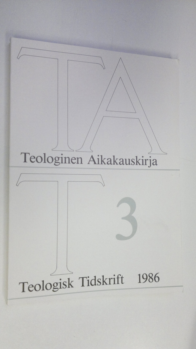 Teologinen aikakauskirja 3/1986