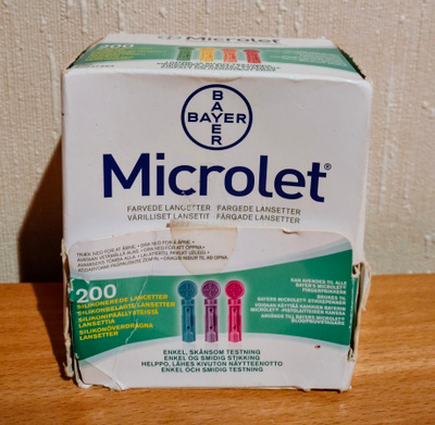 Microlet lansetti verensokerin mittaukseen 200 kpl,  Bayer
