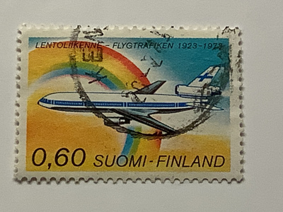 737 / 1973 Lentoliikenne 50v o leimattu