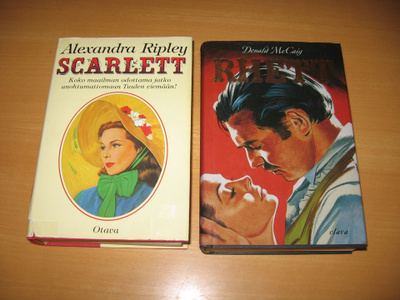 Tuulen viemää: kirjat Scarlett ja Rhett