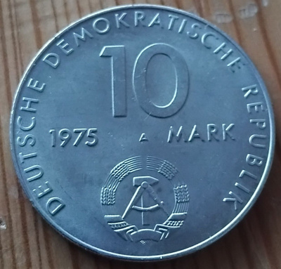 Itä-Saksa 10 mark 20 v Varsovan liitto 1975