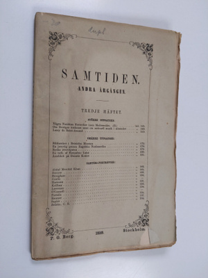 Samtiden : skildringar från verldsteatern : tredje häftet...