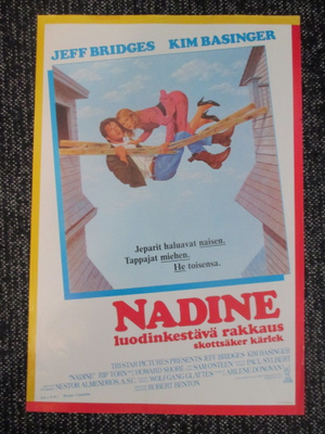 Nadine - Luodinkestävä rakkaus (1987) - vanha elokuvajuliste