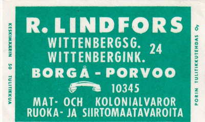 Borgå - Porvoo, R. Lindfors   3/16