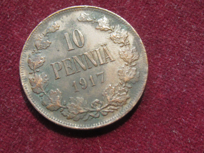 10 penniä 1917 II