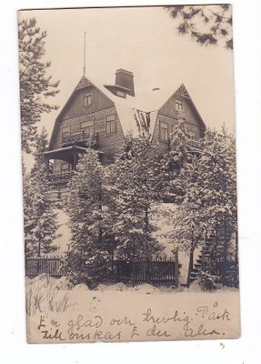 VANHA Postikortti Mikä Paikkakunta? Helsinki? 1917
