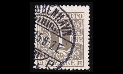 Tanska VM_1Y o Avisporto 1 öre (1914)