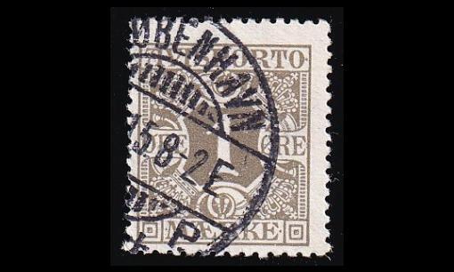 Tanska VM_1Y o Avisporto 1 öre (1914)