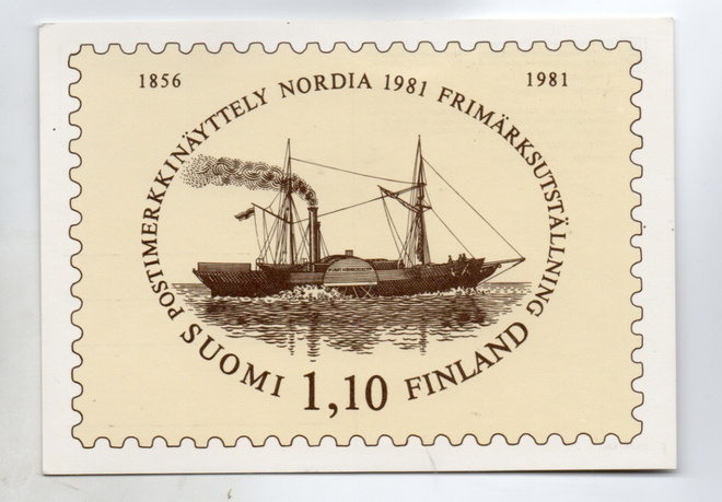 Postimerkkikortti: Nordia 1981 näyttely