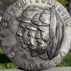 Sotaveteraanien hyväksi rautataulu. Halkaisija - 214 mm. - pikkukuva 2