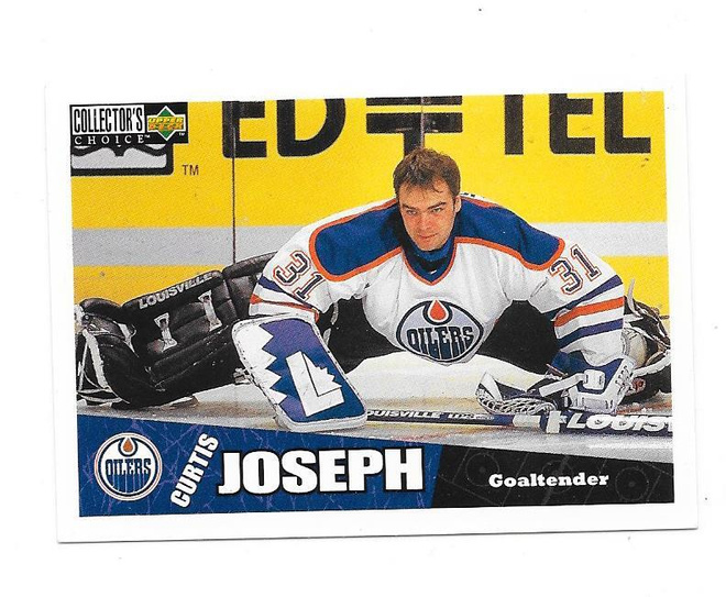 96-97 Collector`s Choice #90 Curtis Joseph Edmonton Oiler MV