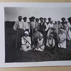Janakkala, Hyvikkälän kartanon työläisiä heinäpellolla 1928 - pikkukuva 1
