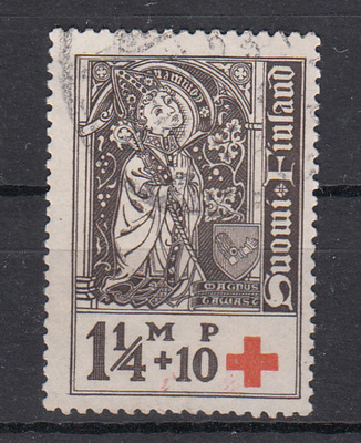 1933 Punainen Risti pyöröleimattu