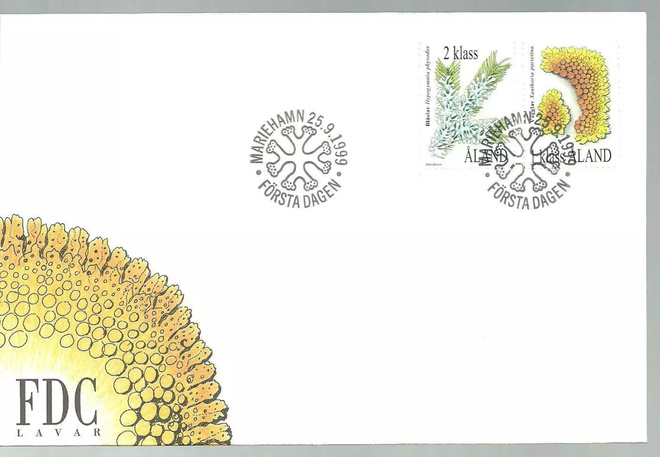 ÅLAND EPK FDC 8/1999: Jäkälät sarja