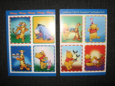 Nalle Puh: Kutsukortit lastenjuhlaan 8 kpl Disney