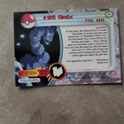Onix #95 Pokemon 1999 Topps TV blue logo card - pikkukuva 1