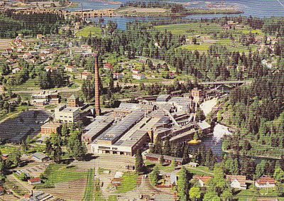 Kyröskoski O/Y Kyrö A/B ilmakuvakortti p210