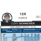 CORY SCHNEIDER (mv) PURPLE - num 16/25 OPC PLATINUM 2015-16 - pikkukuva 2