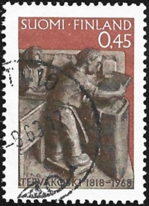 1968 Tervakosken paperitehdas 150 vuotta leimattu LaPe 639