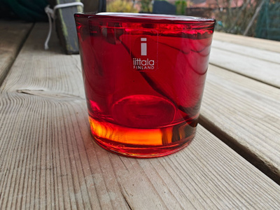 Iittala Kivi tuikku punainen 60mm