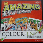 Amazing Action Comics Colour-In Puzzle 1000 palaa - pikkukuva 1