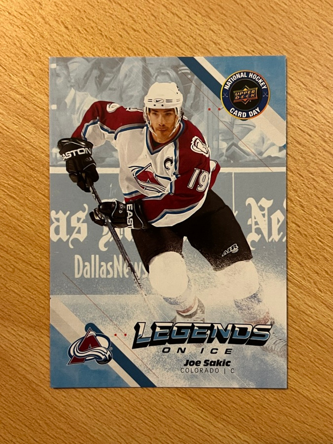2023 UD National Hockey Card Day Joe Sakic