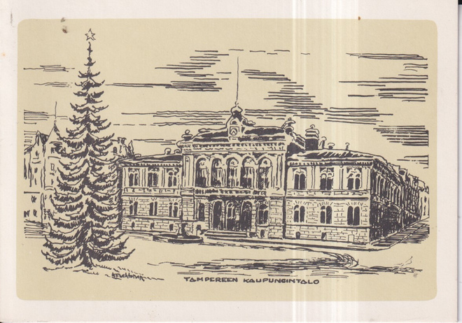 Tampere, Kaupungintalo, taittokortti ,  e101