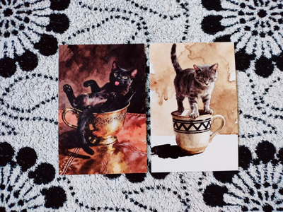 ~Kissa kortti~ 2kpl