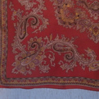 Huivi 4. Burgundinpunainen paisley-kuv. hieno huivi, vintag - pikkukuva 2