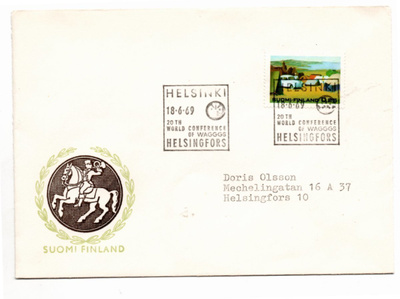 Helsinki: World conference of waggg (erikoisleima 18.6.1969)
