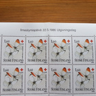 Postimerkkiarkki Punainen Risti 1986 perhosia - 1,60 + 0,40 - pikkukuva 2