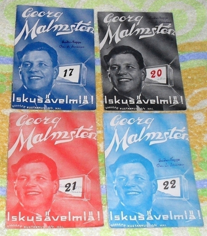 Georg Malmsten Iskusävelmiä, 4 nuottivihkoa