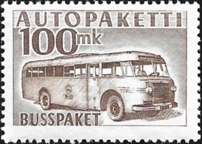 1958 AP 9  ruskea 100 mk  ** LaPe AP 9