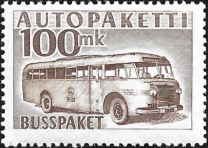 1958 AP 9  ruskea 100 mk  ** LaPe AP 9