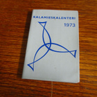 kalamieskalenteri 1973 käyttämätön muovikantinen - pikkukuva 1