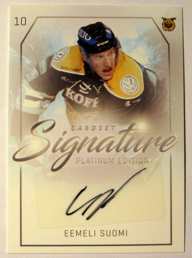 Eemeli Suomi Ilves signature Cardset 2018-19