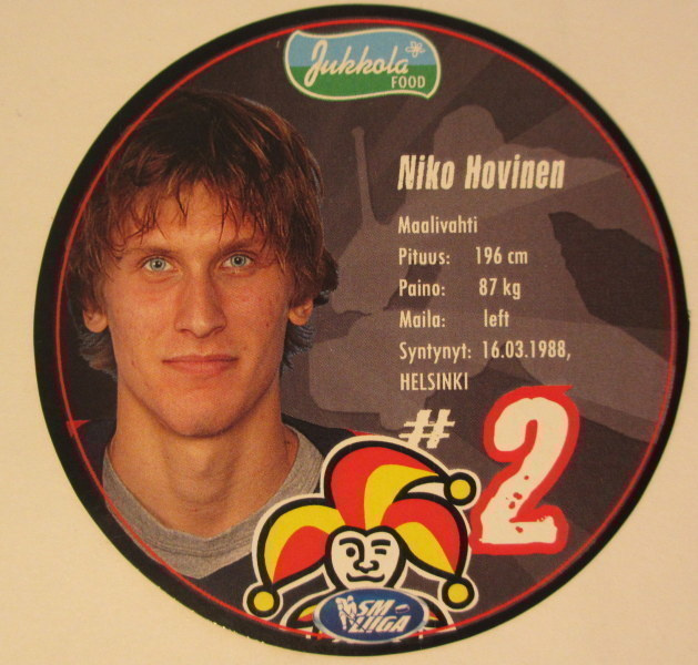 Niko Hovinen Jokerit pyöreä kiekkojuustokortti